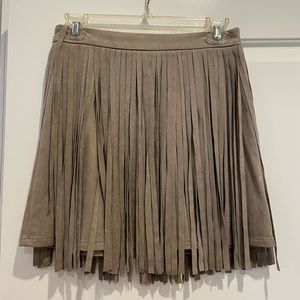 BB Dakota Velvet Fringe Skirt